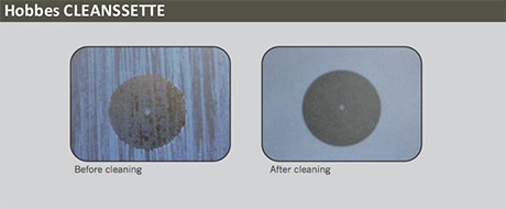 CLEANSSETTE禾普光纖清潔帶清潔前後比較
